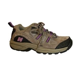 New Balance 646 Brown Leather Lace Up Hiking Sneakers